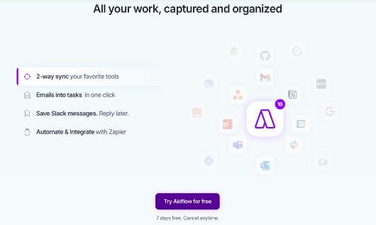 Akiflow Universal Inbox turning emails and Slack messages into tasks