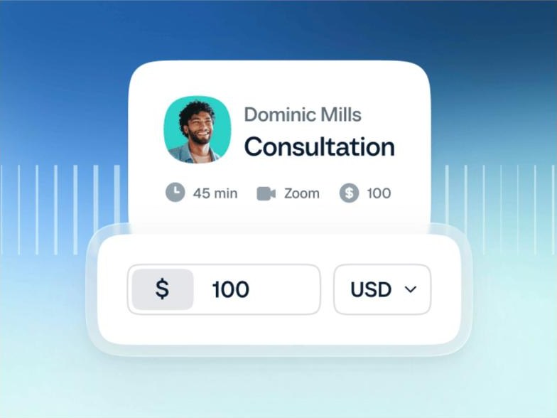 Calendly booking flow collecting payment at the time of booking