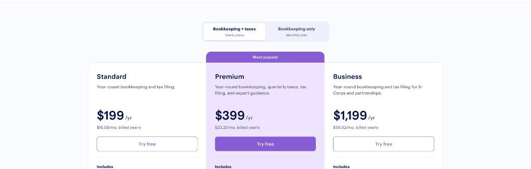 Keeper Standard, Premium and Business plan cards with yearly prices